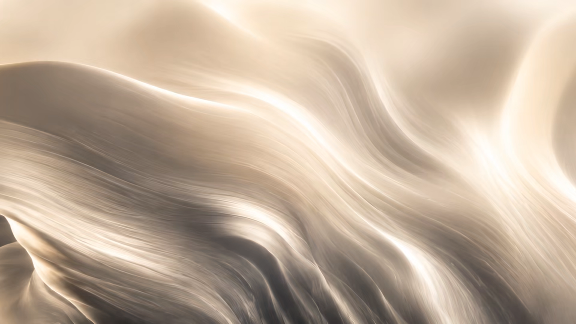 Abstract warm gold motion field representing a healthcare platform under strategic transition