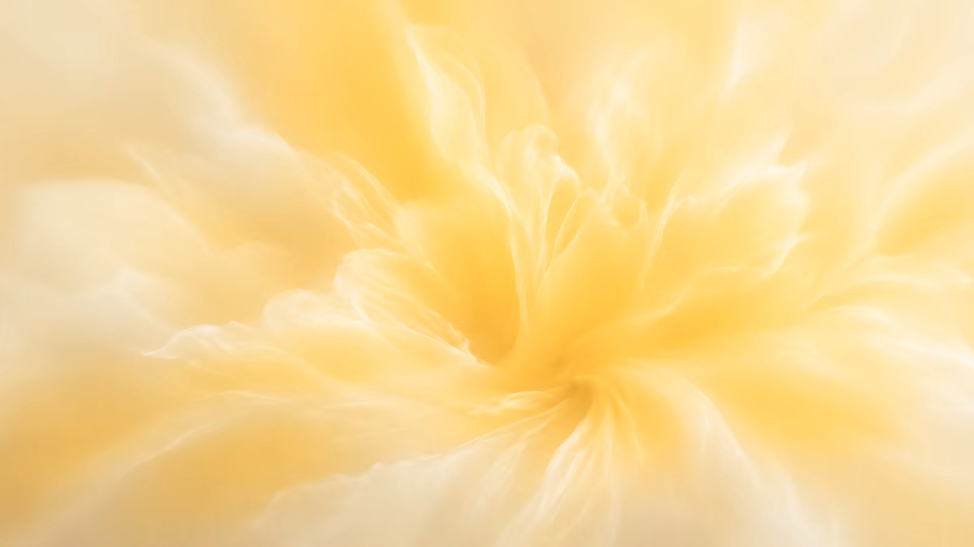 Abstract yellow light field representing a focused weekend transformation of work and life